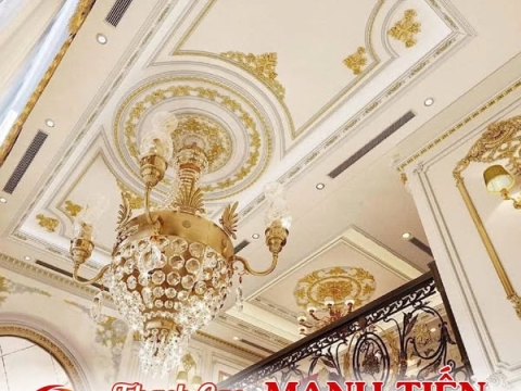 Thi công trần thạch cao Tân cổ Điển Đẹp Tại Thủ Đức 