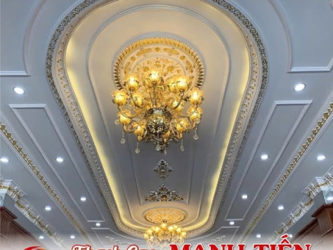 Thi công trần thạch cao Tân cổ Điển Đẹp Tại Thủ Đức 