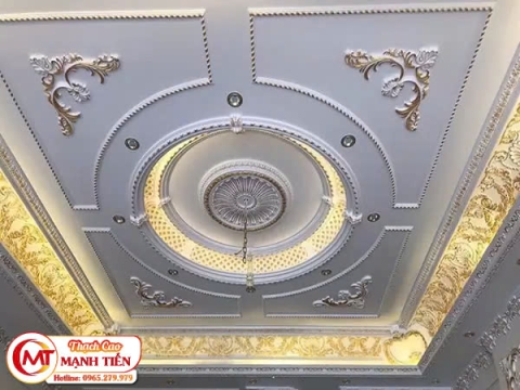 Thi công trần thạch cao Tân cổ Điển Đẹp Tại Thủ Đức 
