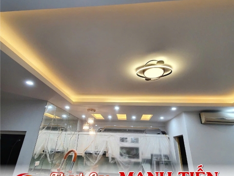 Thi công trần thạch cao hiện đại Tại Bình Dương