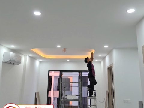 Thi công trần thạch cao hiện đại Tại Bình Dương