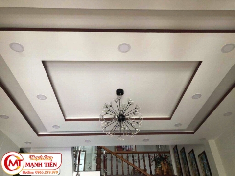Thi công trần thạch cao hiện đại Tại Bình Dương
