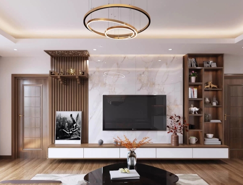 Top Mẫu Lam Nhựa Giả Gỗ Trang Trí Phòng Khách Đẹp, Ấn Tượng