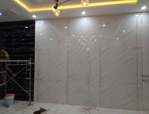 Sáng Tạo Không Gian Sang Trọng Với Tấm Ốp Tường Nhựa PVC Vân Đá