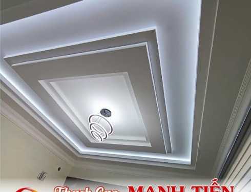 Thi công trần thạch cao hiện đại Tại Bình Dương