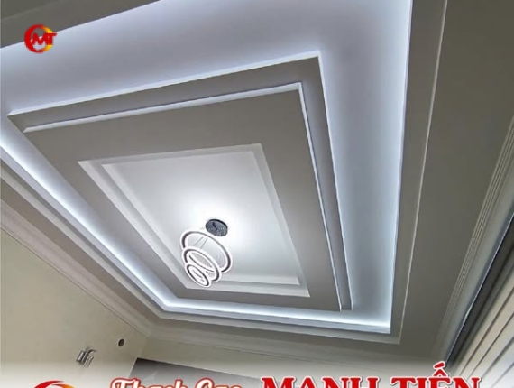 Mẫu Trần Thạch Cao Phòng Khách Hiện Đại Đẹp 